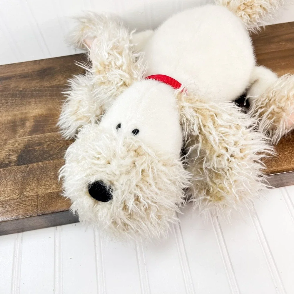 Hallmark Puppy Dog Plush Curly Wired Ears Vintage Shaggy Dog Plush 18
